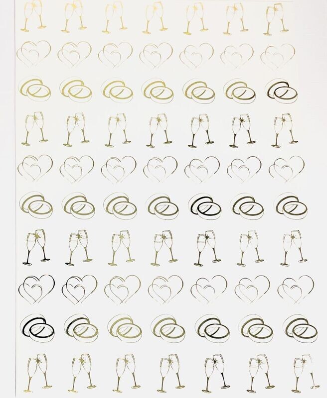 Design Papier - Hochzeit Gold - Design Papier - Hochzeit Gold -