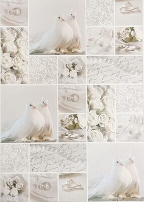 Design Papier - Hochzeit​ - Silber