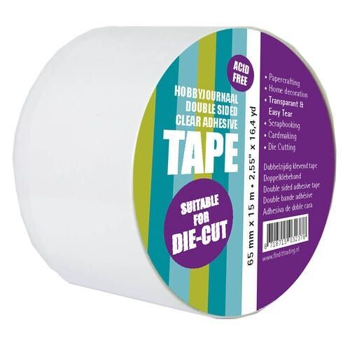 Doppelseitiges transparentes Klebeband 65 mm