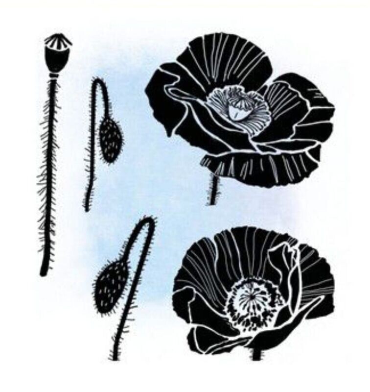 Stempel Mohnblume