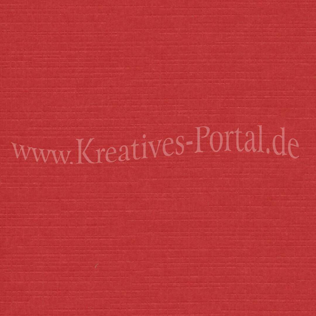 KIrschrot Leinenstruktur Papier 30,5 x 30,5 cm