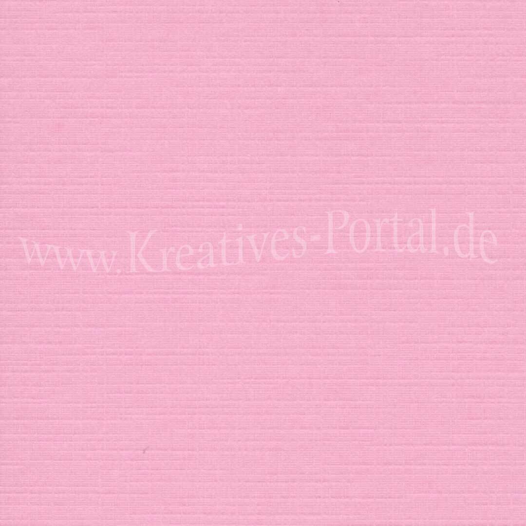 Rosa Leinenstruktur Papier 30,5 x 30,5 cm