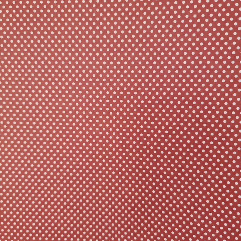 Mini Dots Dunkelrot mit weißen Punkten Mini Dots Dunkelrot mit weißen Punkten