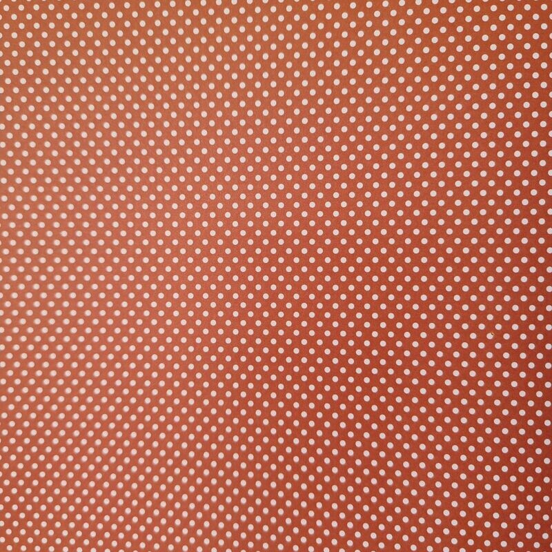 Mini Dots dunkler Rost mit weißen Punkten Mini Dots dunkler Rost mit weißen Punkten