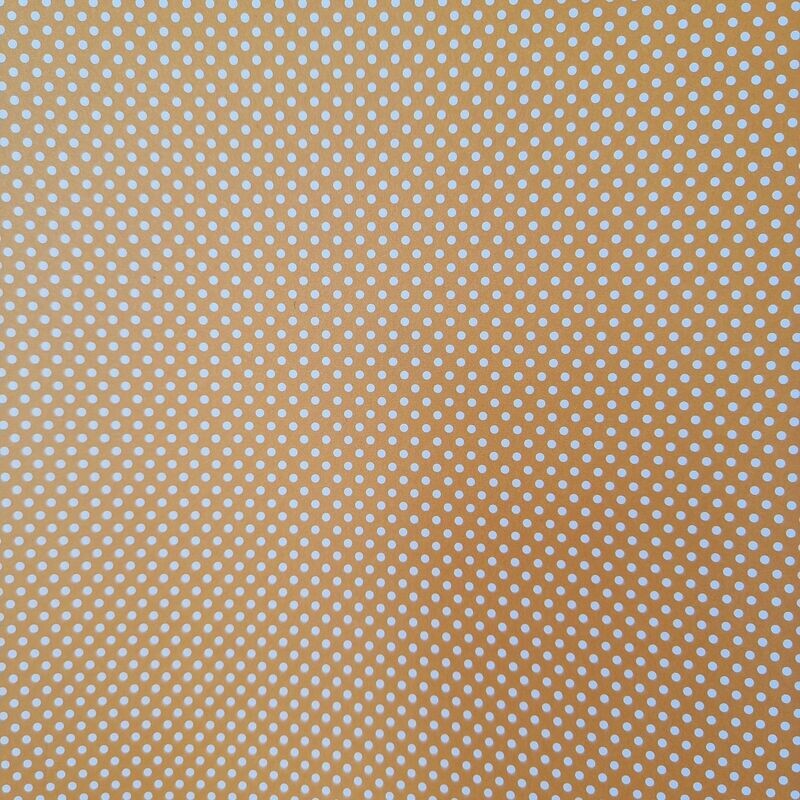 Mini Dots orangegelb mit weißen Punkten Mini Dots orangegelb mit weißen Punkten