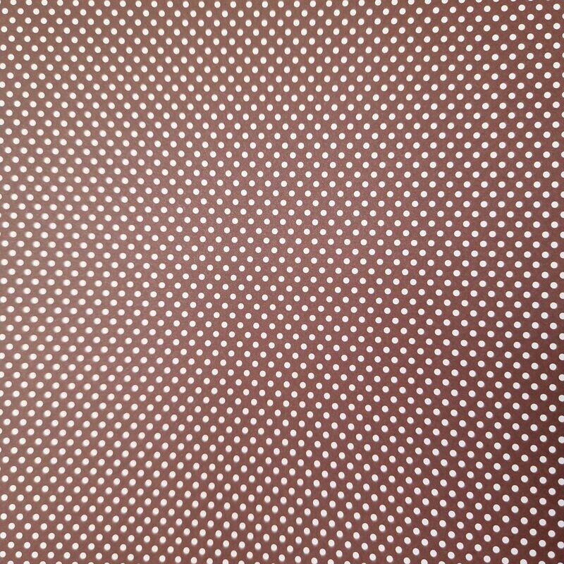 Mini Dots braun mit weißen Punkten Mini Dots braun mit weißen Punkten