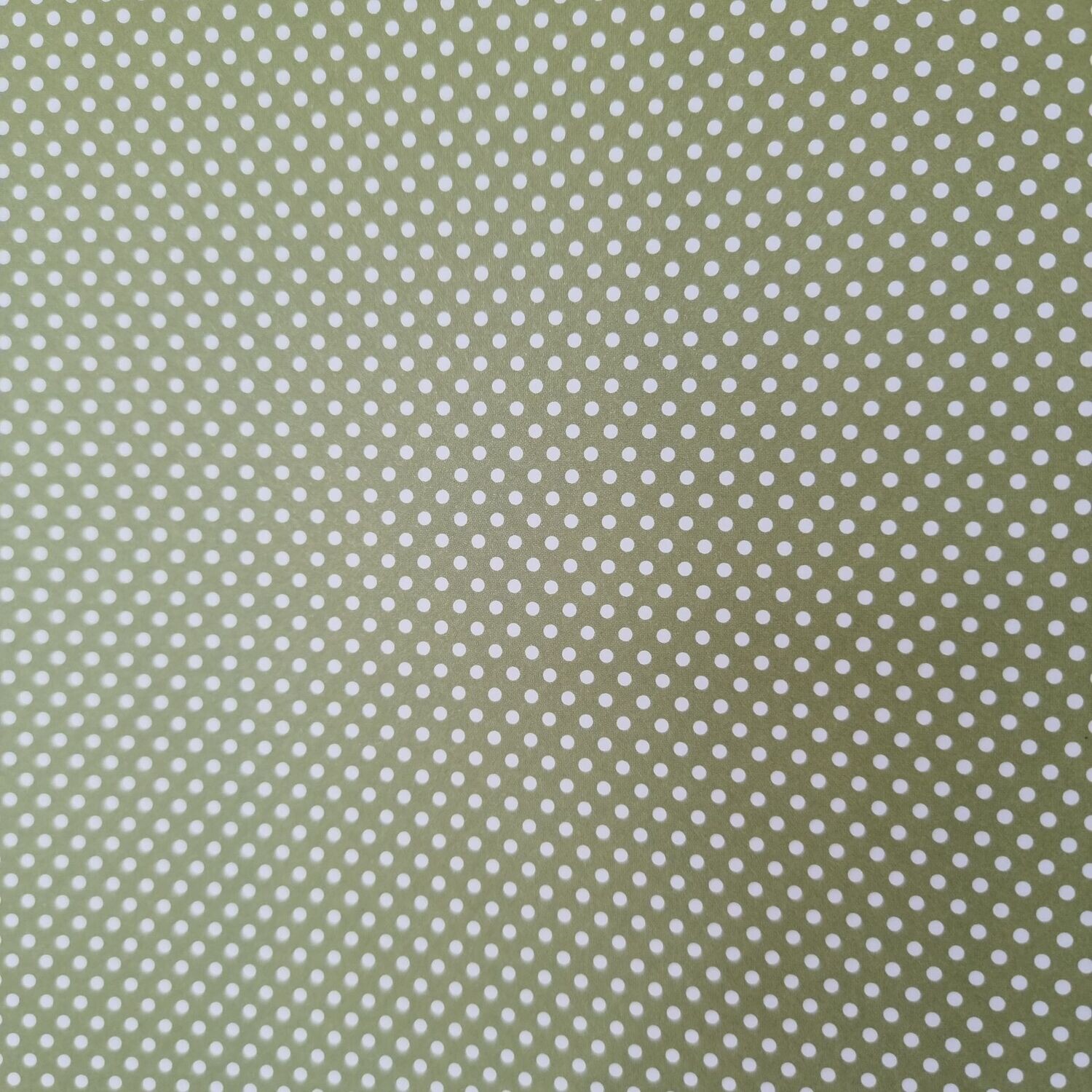 Mini Dots grün mit weißen Punkten