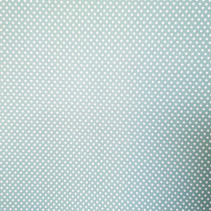 Mini Dots helltürkis mit weißen Punkten Mini Dots helltürkis mit weißen Punkten