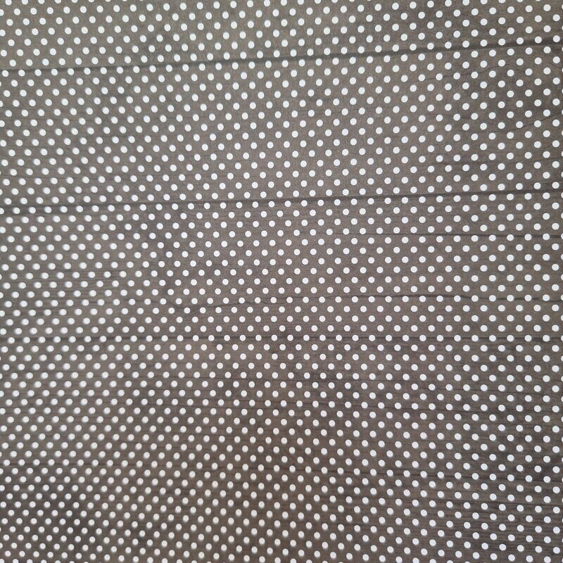 Mini Dots graubraun mit weißen Punkten Mini Dots graubraun mit weißen Punkten