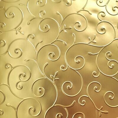 Flourish geprägtes metallic Papier in gold