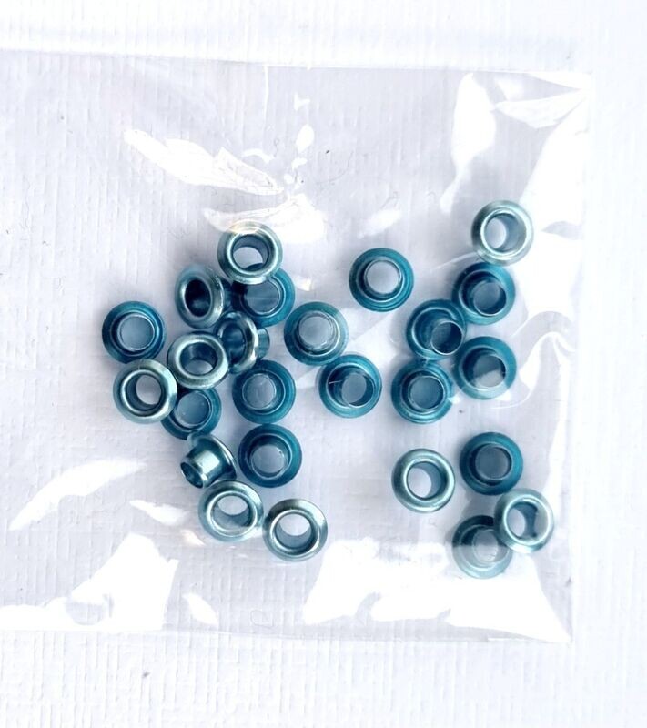 Mini Eyelets ​ metallic blau
