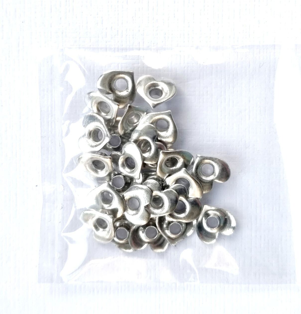 Eyelets ​ silber in Herzform