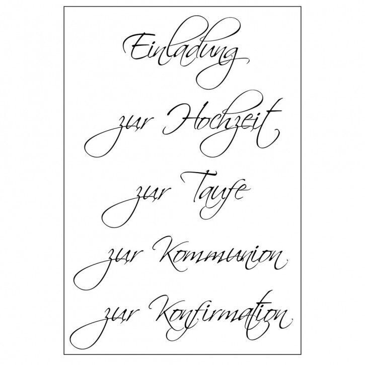 Stempelset Einladung 3