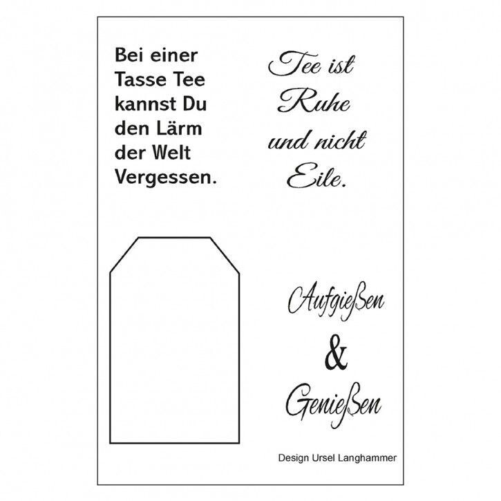 Stempelset Tee Sprüche