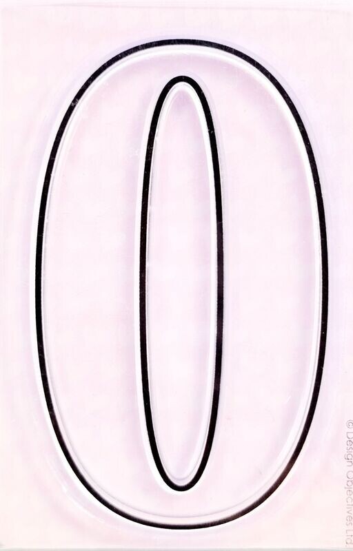 Clear Stempel Zahl 0