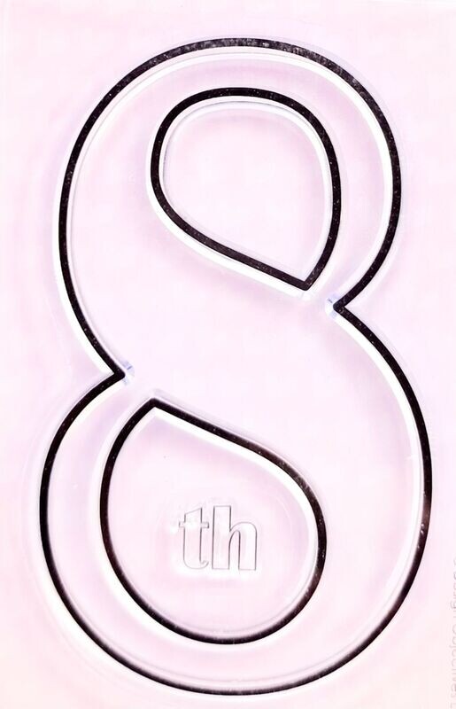 Clear Stempel Zahl 8