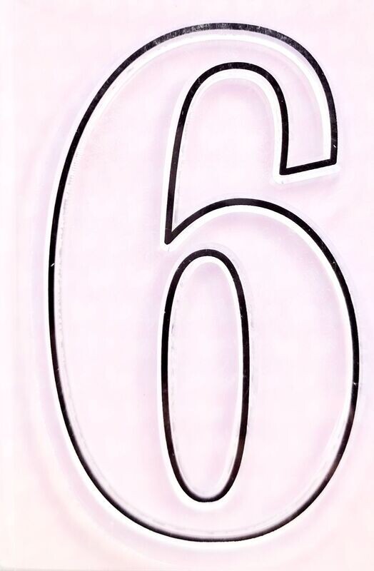 Clear Stempel Zahl 6