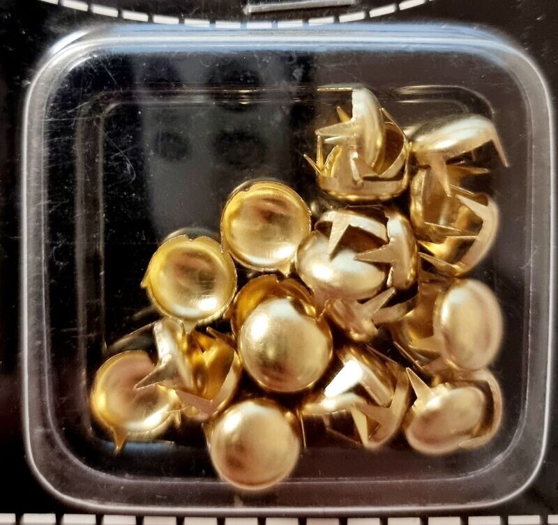 Nieten gold 8 mm