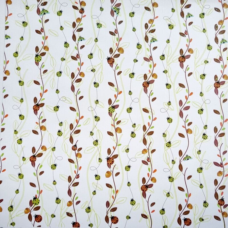 Scrapbook Papier herbstliche Marienkäfer mit Glimmer Scrapbook Papier herbstliche Marienkäfer mit Glimmer
