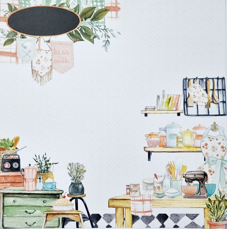 Scrapbook Papier Küche