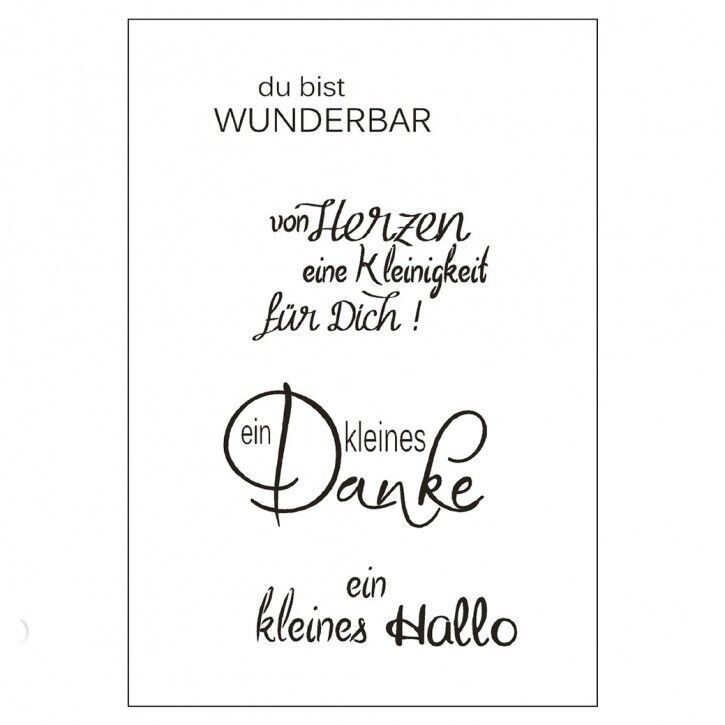 Clear Stempel Du bist wunderbar