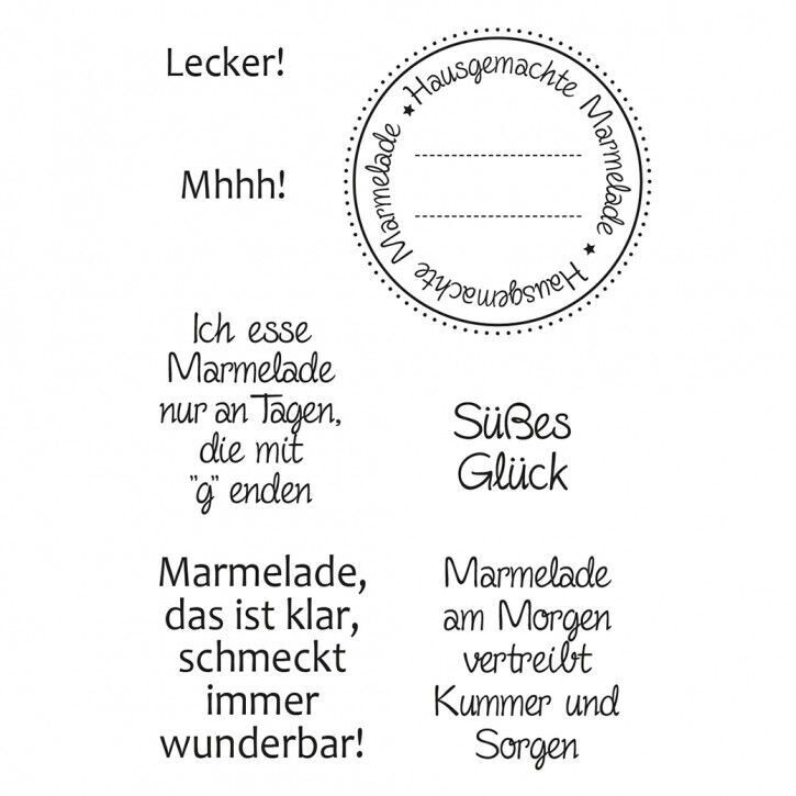 Stempelset Marmelade 7 teilig