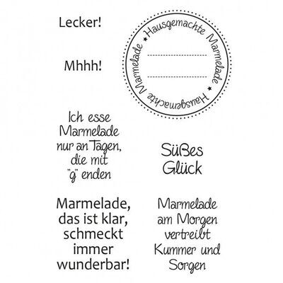 Stempelset Marmelade 7 teilig