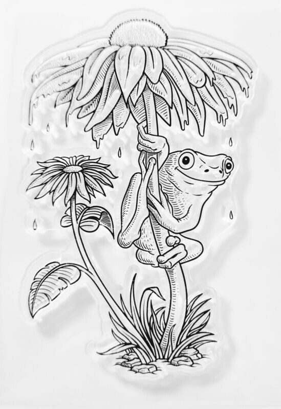 Stempel kleiner Frosch