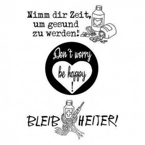 Stempelset  Bleib Heiter