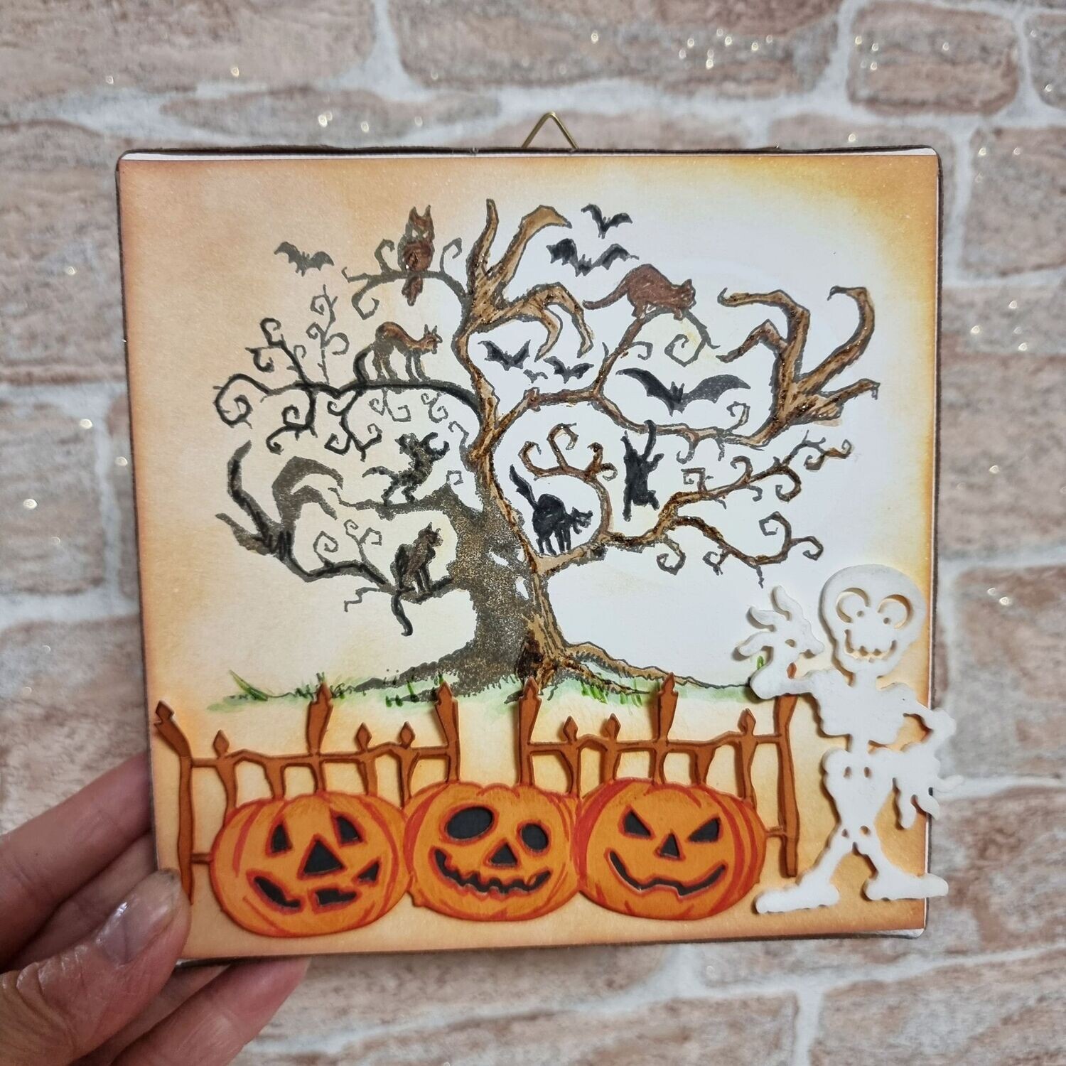 Stempel Halloween Baum