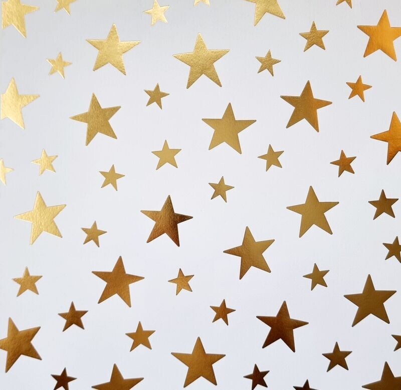 Scrapbook Papier Sterne gold foliert Scrapbook Papier Sterne gold foliert