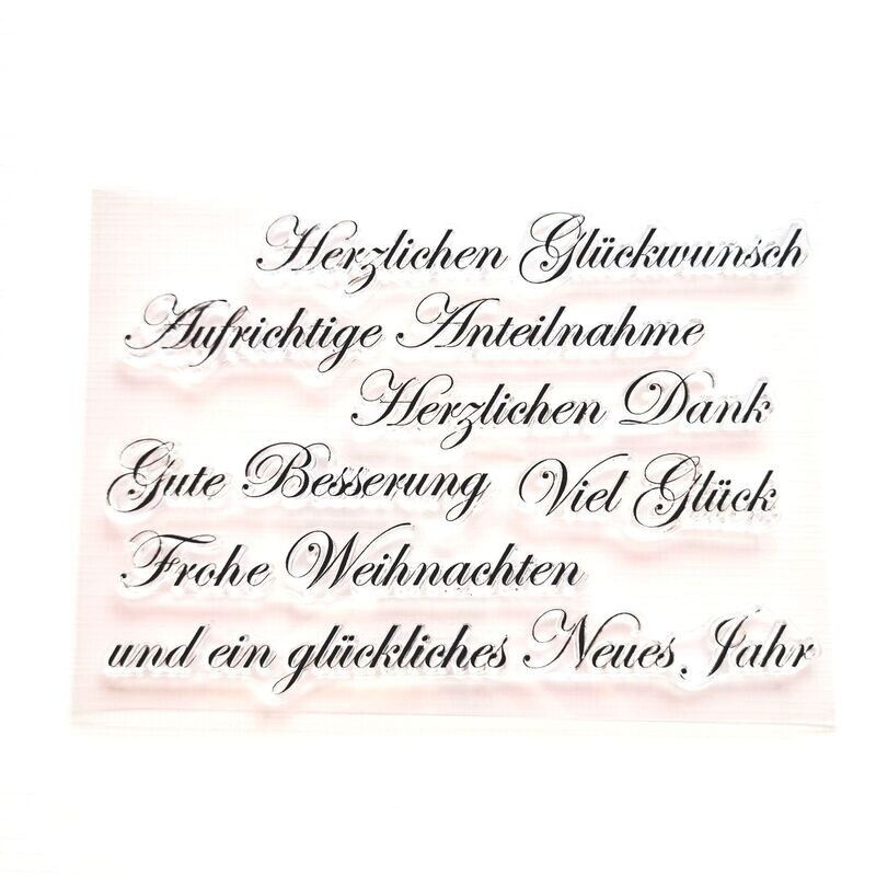 Stempelset Schriftzüge