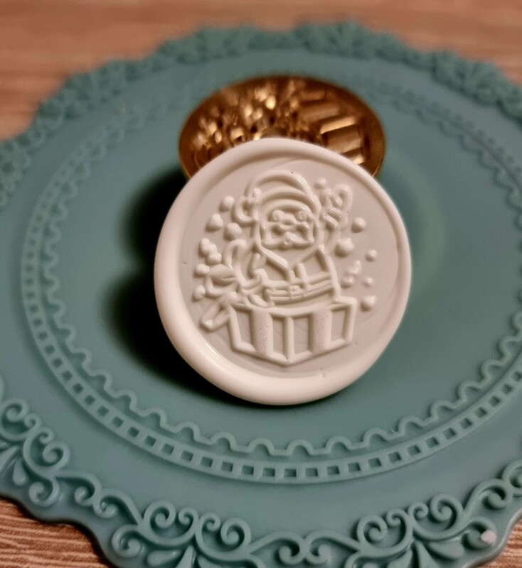 Siegel Santa Claus mit Päckchen