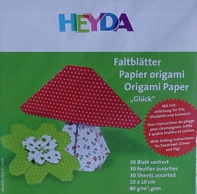 Faltblätter Origami " Glück "