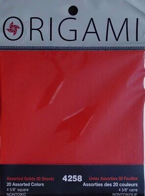 Faltpapier Origami 50 St. sortiert