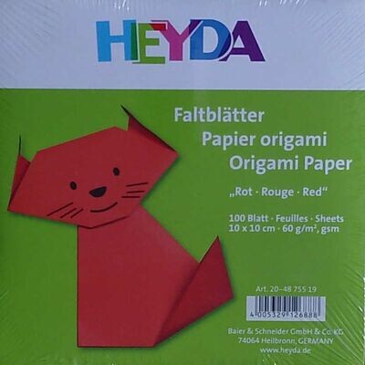 Faltpapier Origami Rot