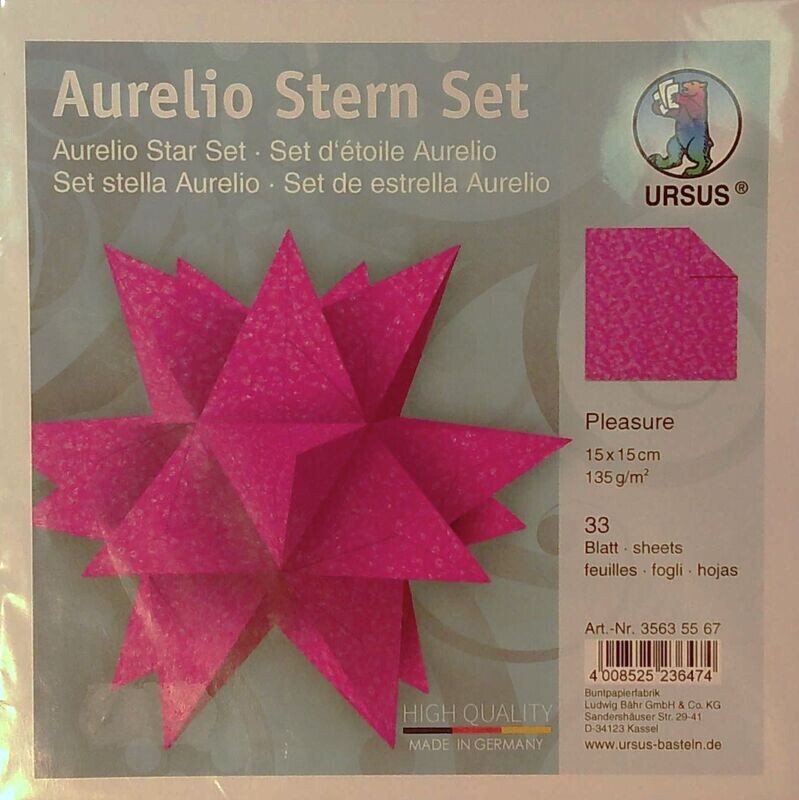 Faltblätter Aurelio Sternen Set Pleasure