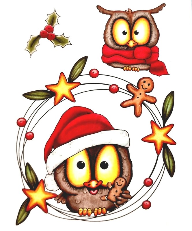 Stempelset Weihnachts Eule