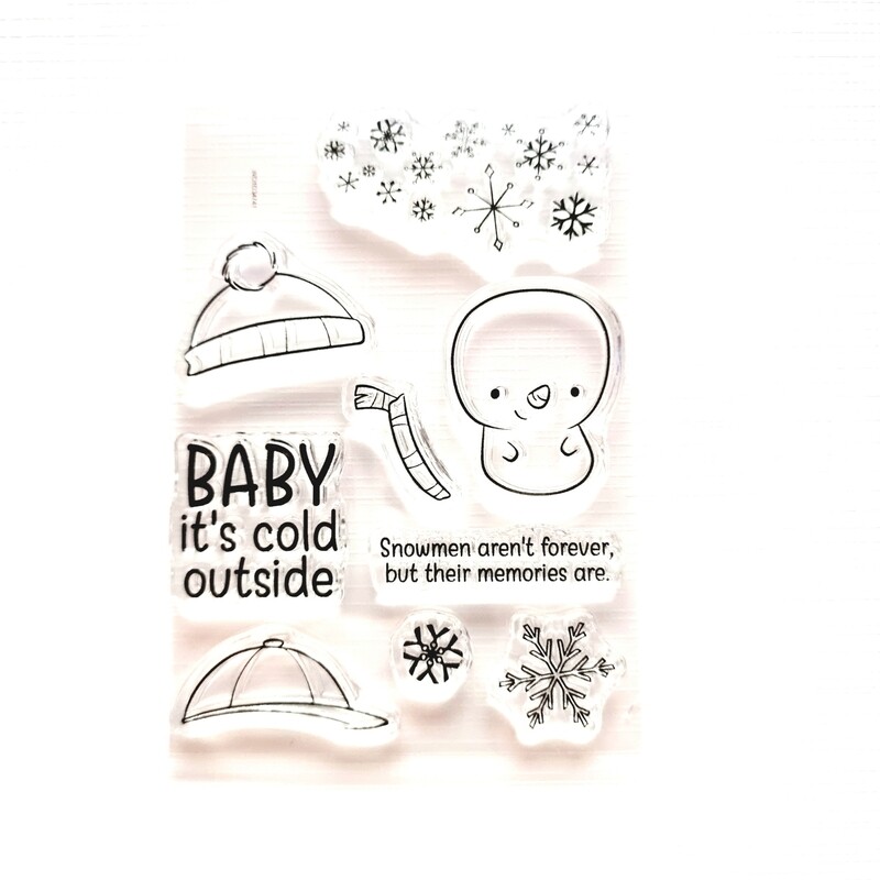 Stempelset Baby Schneemann