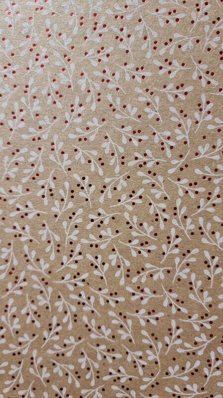 Kraftpapir Elegance mit roten Punkten Kraftpapir Elegance mit roten Punkten