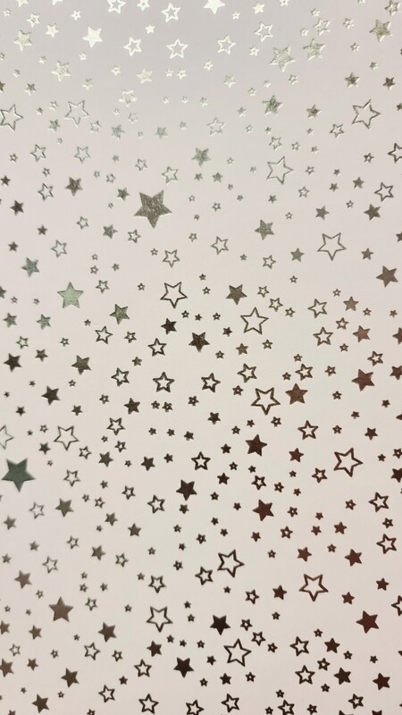 Motivpapier Sternenzauber creme mit goldenen Sternen