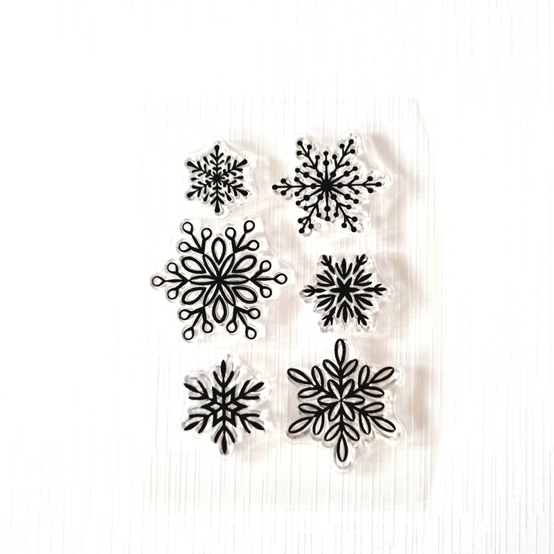 Stempelset Schneeflocken