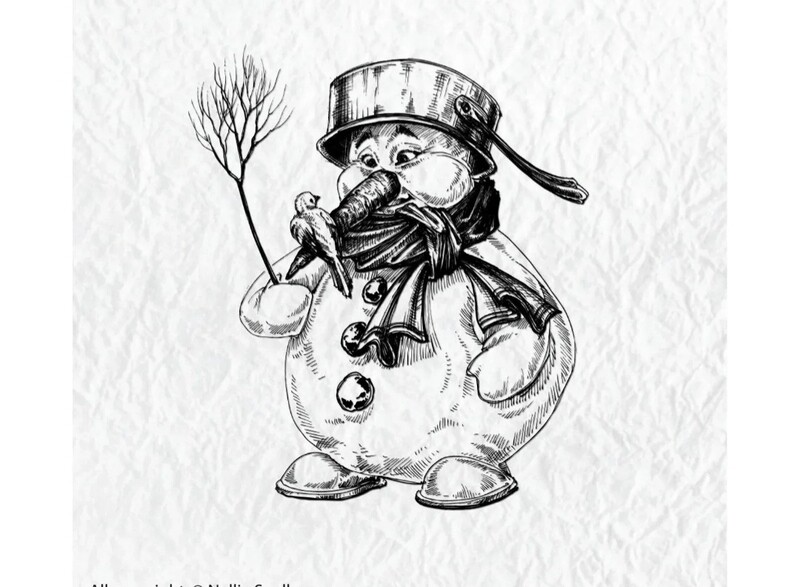 Stempel Schneemann 3