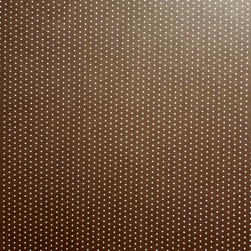 Motivpapier Mini Punkte Braun mit weißen Punkten Motivpapier Mini Punkte Braun mit weißen Punkten