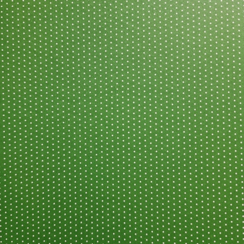 Motivpapier Mini Punkte grün mit weißen Punkten Motivpapier Mini Punkte grün mit weißen Punkten
