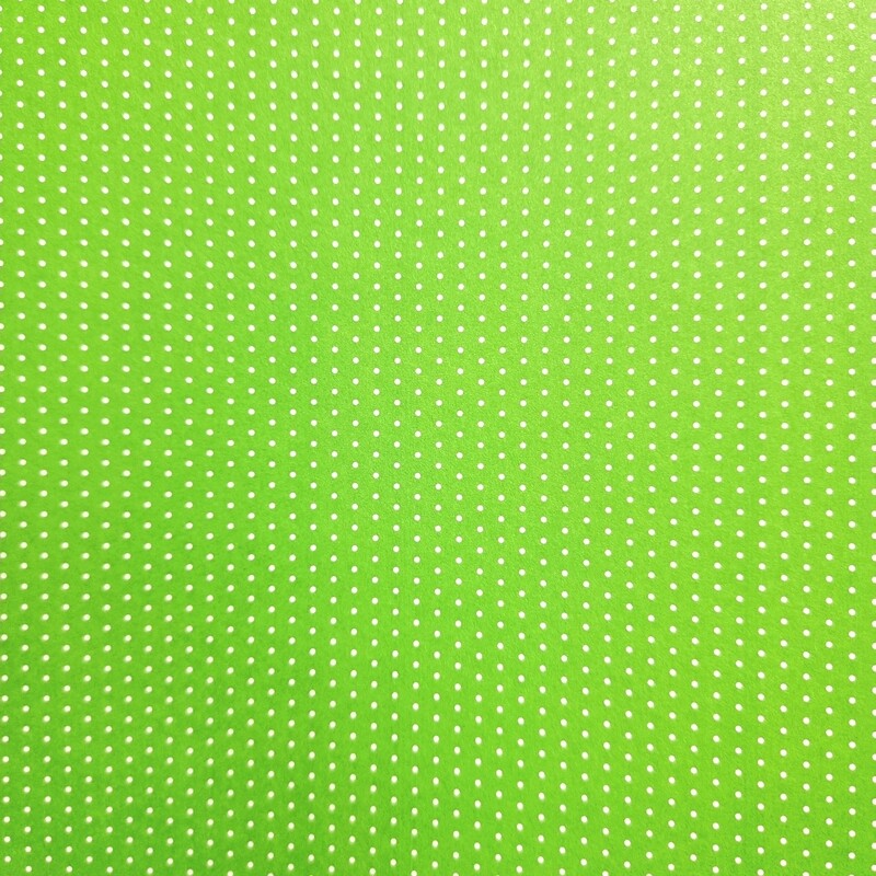 Motivpapier Mini Punkte hellgrün mit weißen Punkten Motivpapier Mini Punkte hellgrün mit weißen Punkten