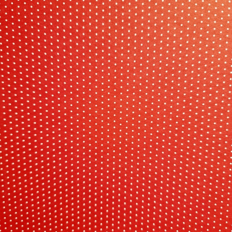 Motivpapier Mini Punkte rot mit weißen Punkten Motivpapier Mini Punkte rot mit weißen Punkten