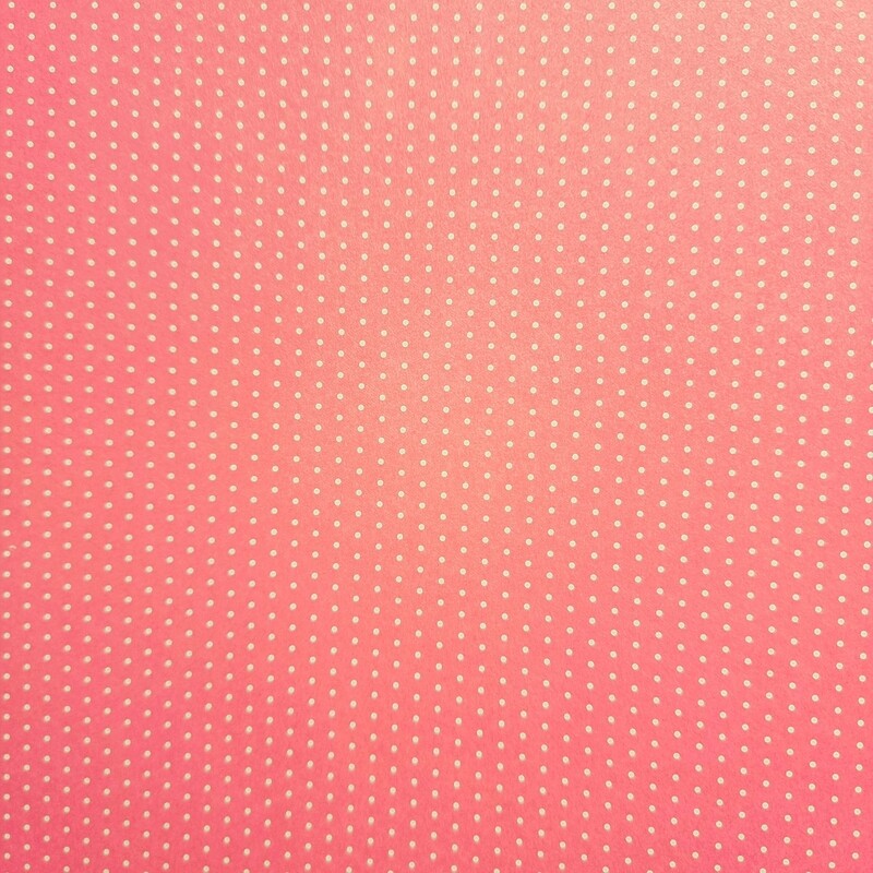 Motivpapier Mini Punkte rosa mit weißen Punkten Motivpapier Mini Punkte rosa mit weißen Punkten