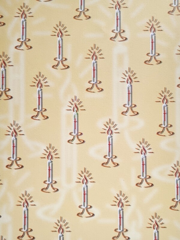 Design Papier Kerze gelb