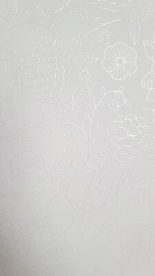 Motivpapier Blütenzauber weiß